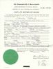 Death certificate for Sam Berly